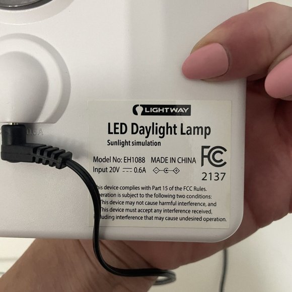 Lightway LED Daylight Lamp Portable Light Therapy Lamp Sunlight Simulator Travel - Picture 4 of 9